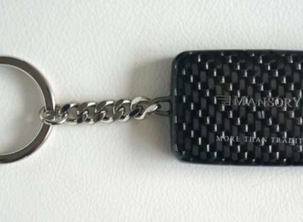carbon pendant silver