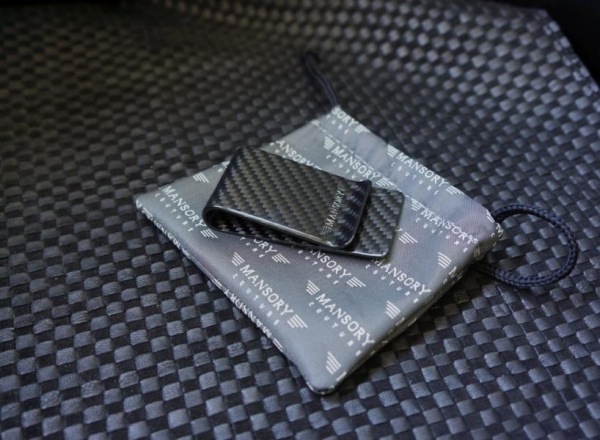 carbon moneyclip silver
