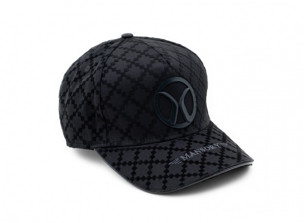 Baseballcap full flock Black / Carbon