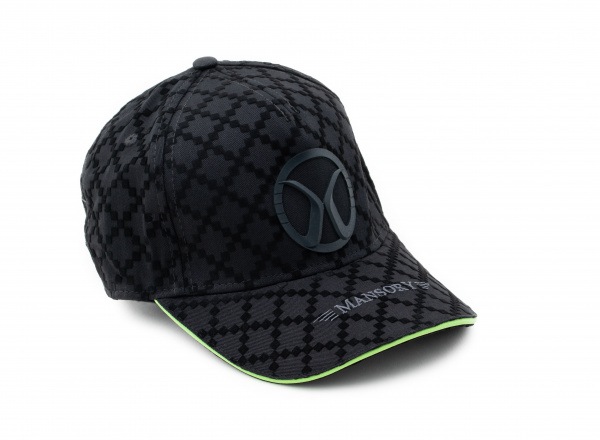 Baseballcap full flock Black / green
