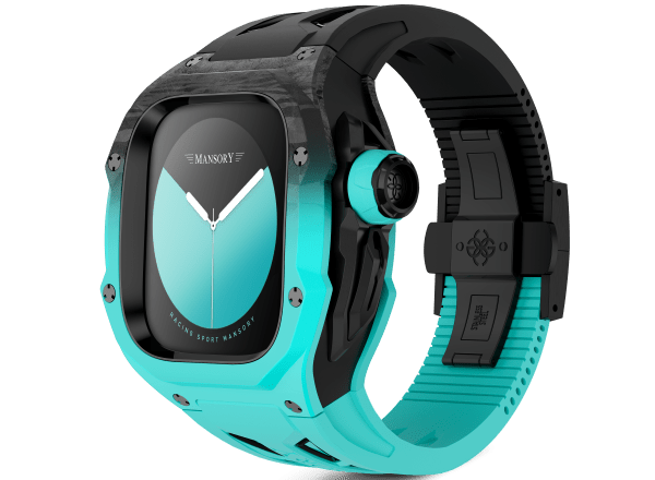 Mansory Apple Watch Case x Golden Concept -Black and Mint
